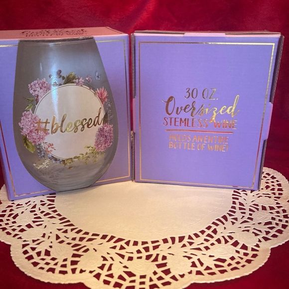 Other - 🌴🆕 Stemless #blessed oversized wineglass